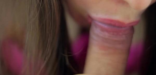  Extreme Close Up Blowjob - Cum In My Mouth